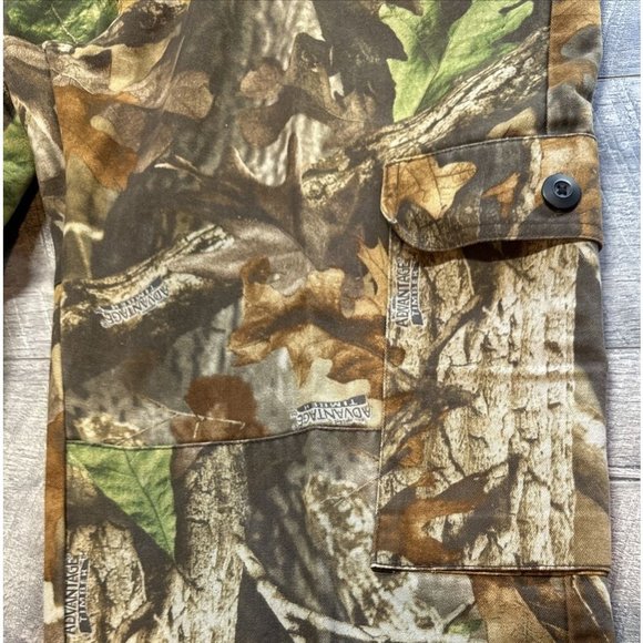 Walls Camo Pants Mens 34x32 Reinforced Hunting Advantage Timber Cargo Adjustable - Picture 7 of 15